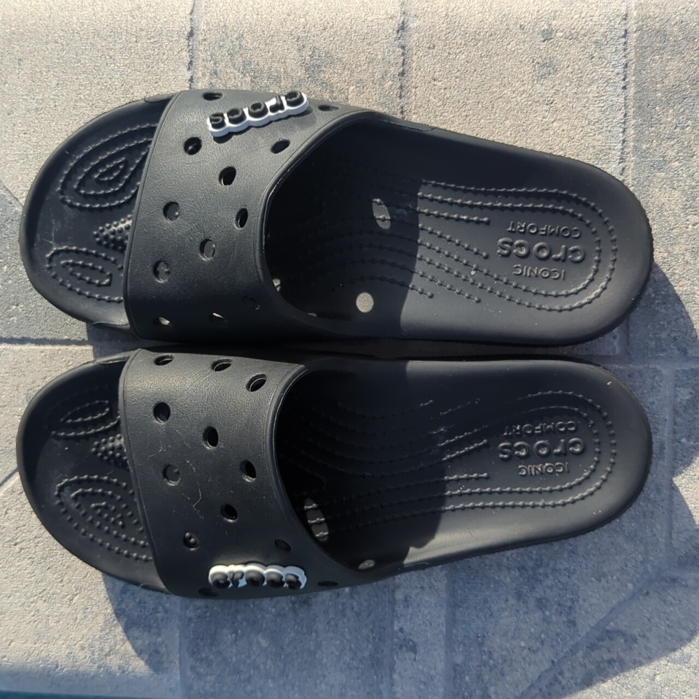 Black Men's/Boy's Size 7 Crocs Slides